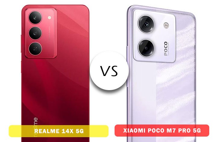 Realme 14x vs Xiaomi Poco M7 pro