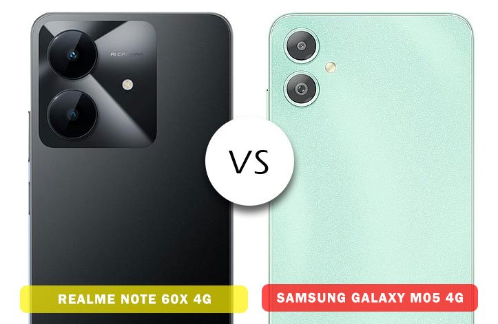 Realme Note 60x vs Samsung Galaxy M05