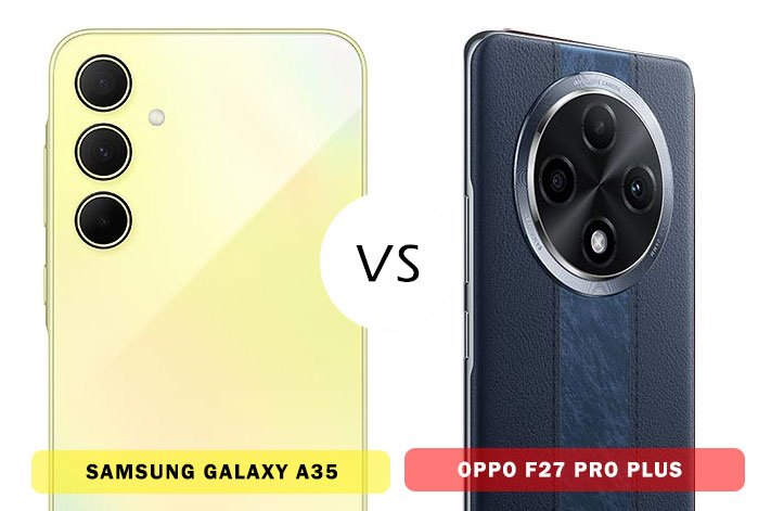 Comparison of Samsung Galaxy A35 and Oppo F27 Pro plus