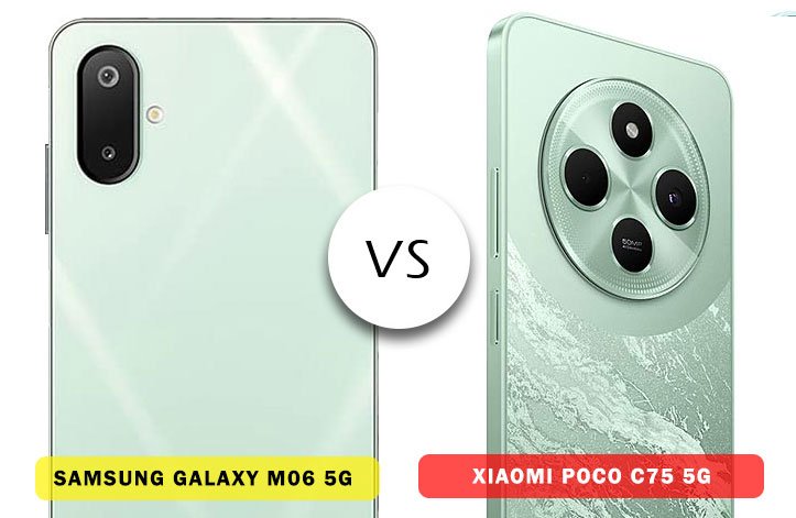 Samsung Galaxy M06 5G vs Xiaomi Poco C75 5G